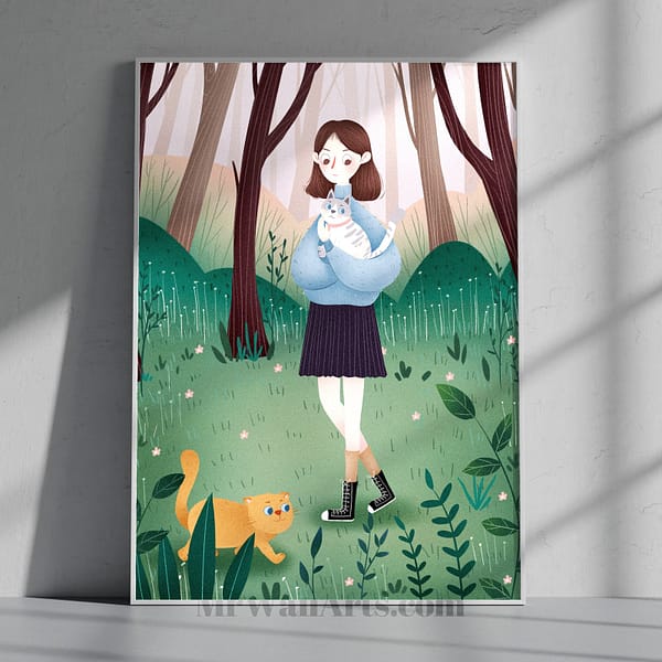 Aesthetic Cat Lover Wall Art Digital Instant Download