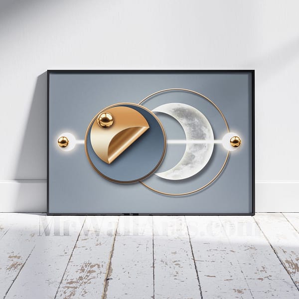 Minimalist White Crescent Moon Luxury