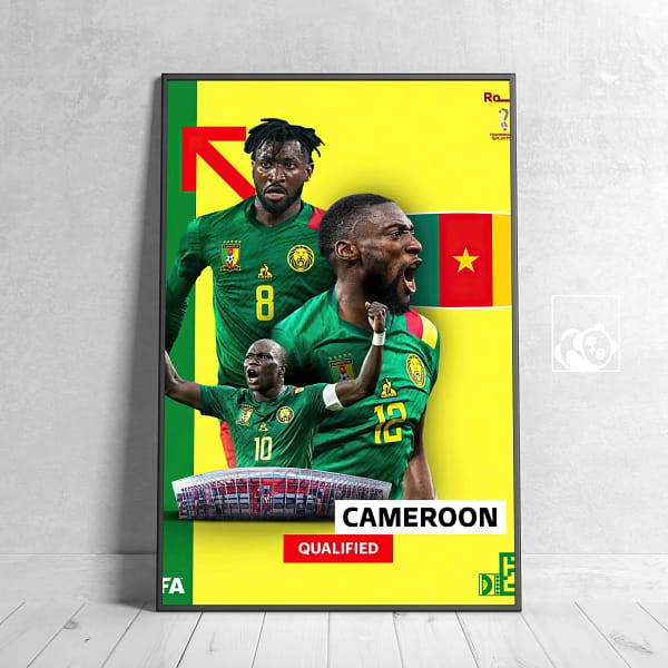Cameroon FIFA World Cup Qatar 2022 Soccer Digital Download - 喀麦隆 Cameroon FIFA World Cup Qatar 2022 Soccer Digital Download