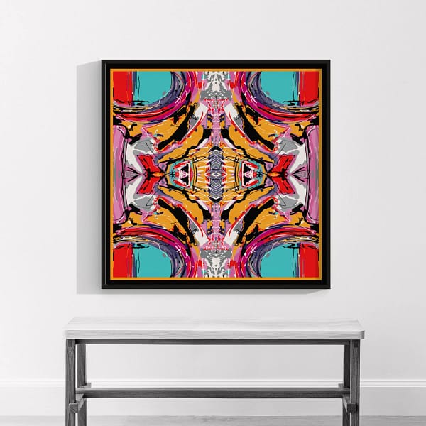 Colorful Chaos Abstract Wall Art Print