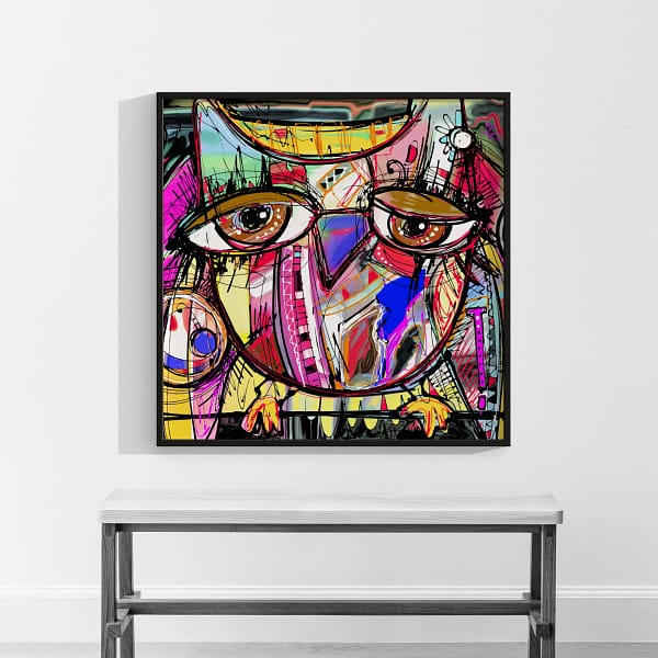 Contemporary Chaos Abstract Painting Poster
