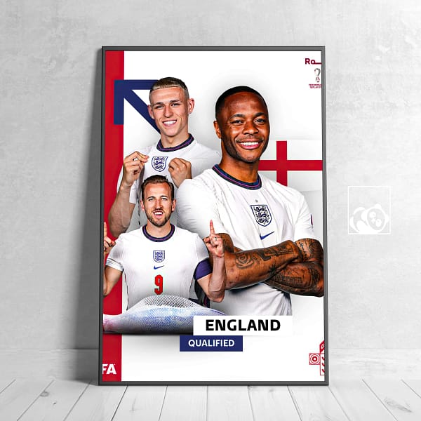 England FIFA World Cup Qatar 2022 Team Digital Art