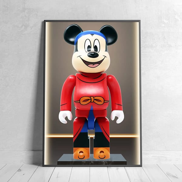 Medicom Toy Inspired BE@RBRICK KAWS Wall Poster