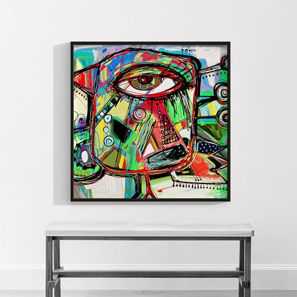 Minimalist Colorful Abstract Wall Print