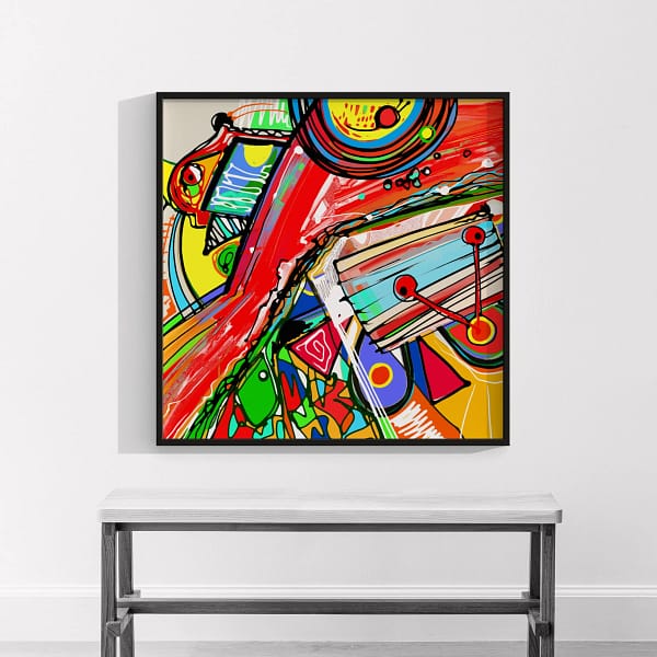 Modern Abstract Art with Bold Brushstrokes Poster - (16) Modern Abstract Art with Bold Brushstrokes Poster