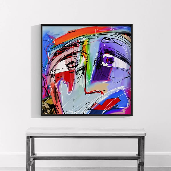 Modern Abstract Art with Vibrant Color Harmony Poster