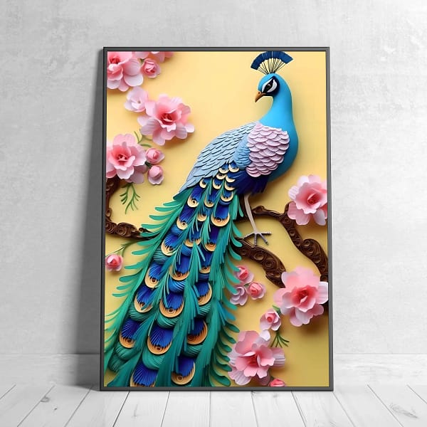 Peacock Print Digital Download for Office