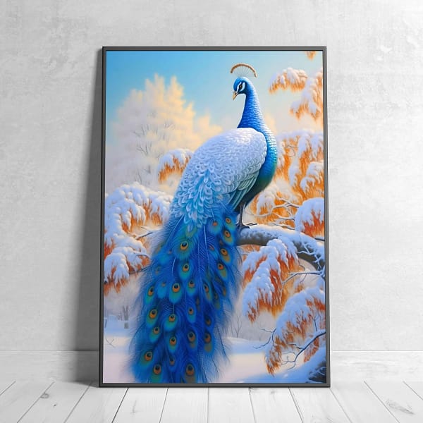 Printable Vibrant Peacock Art for Office