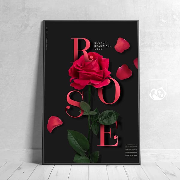 Red Roses Nature-Inspired Wall Decor
