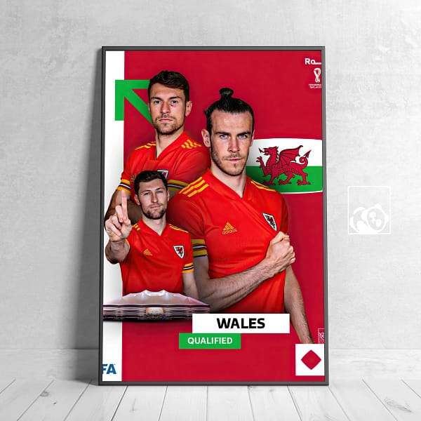 Wales FIFA World Cup Qatar 2022 Digital Soccer Art