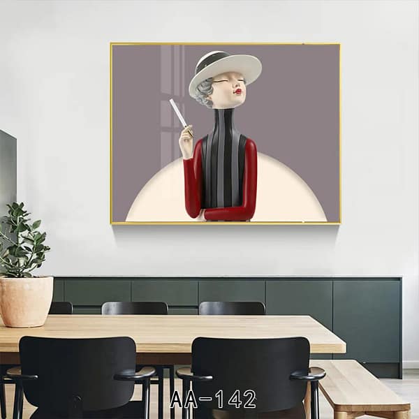 Elegant Art Deco Woman with Cigarette Holder Wall Art