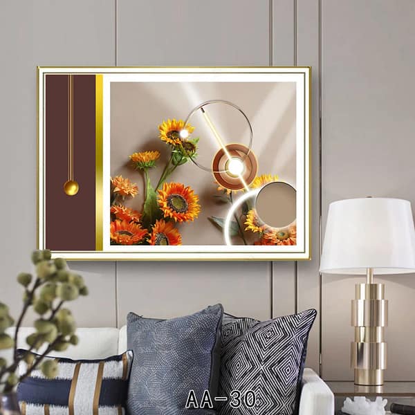 30 Vibrant Sunflowers with Modern Accents Digital Wall Art Vibrant Sunflowers with Modern Accents Digital Wall Art