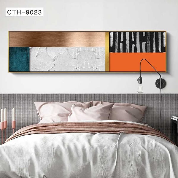 CTH-9023-Modern Abstract Textures with Copper, Gold, and Teal Wall Art Modern Abstract Textures with Copper, Gold, and Teal Wall Art