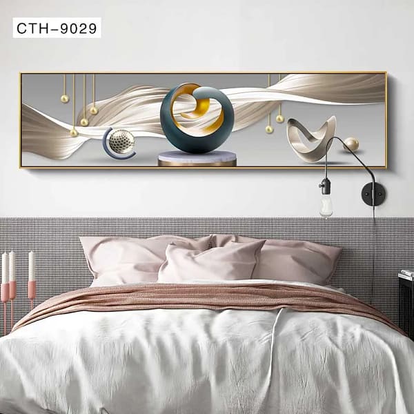 Abstract Sculptures in Surreal Minimalist Scene Wall Art