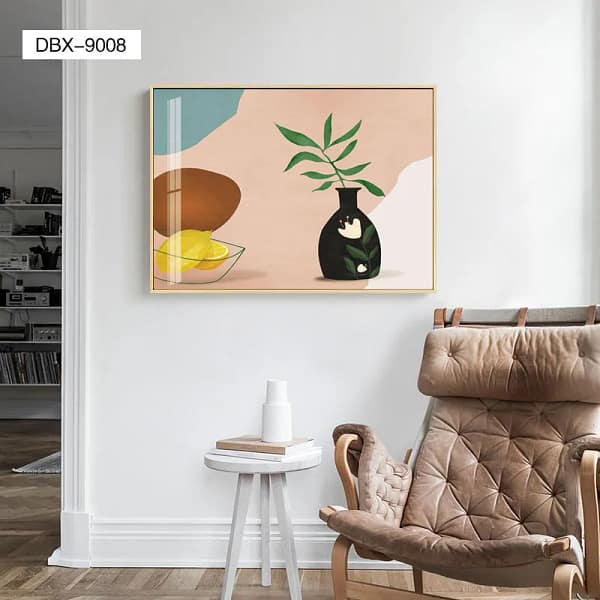 DBX-9008-Minimalist Lemon Still Life with Green Wire Bowl Wall Art Minimalist Lemon Still Life with Green Wire Bowl Wall Art