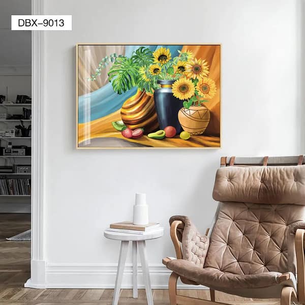 DBX-9013-Sunny Summer Still Life with Sunflowers and Fruit Wall Art Sunny Summer Still Life with Sunflowers and Fruit Wall Art
