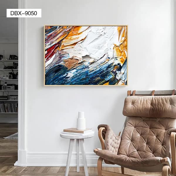 Vibrant Abstract Expressionism Oil Painting Wall Art