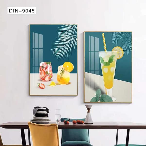 Refreshing Lemonade with Mint and Straw Wall Art