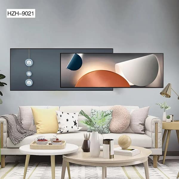 Minimalist Abstract Semi-Circle Overlay Wall Art