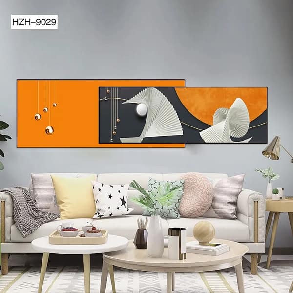 Abstract White Paper Sculptures Overlay Wall Art