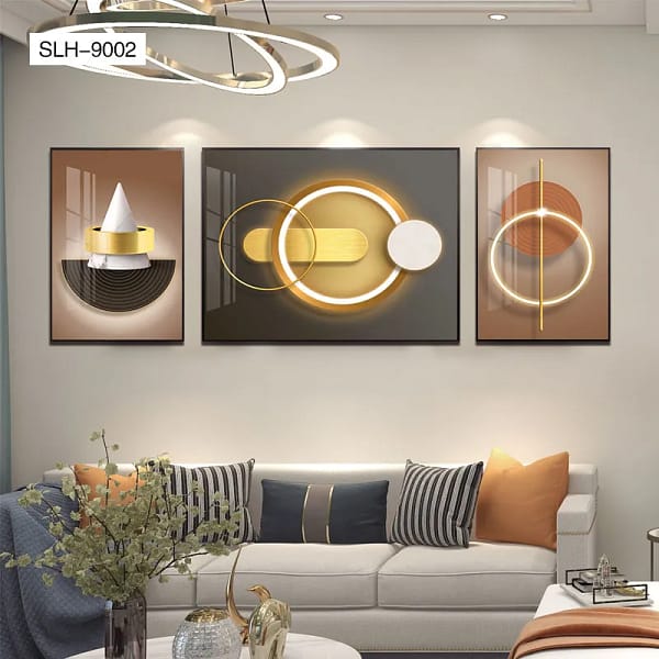 SLH-9002-Modern Abstract Glow 3-in-1 Printable Wall Decor Modern Abstract Glow 3-in-1 Printable Wall Decor