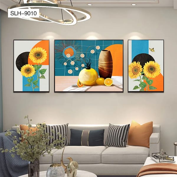 Sunflowers & Citrus Bright Still Life 3-in-1 Printable Décor
