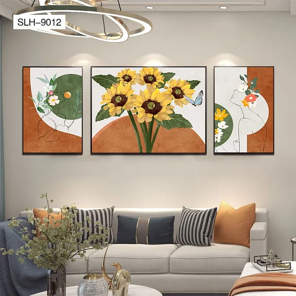Sunflower Vibrant Yellow Floral 3-in-1 Printable Decor