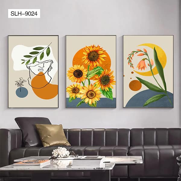 Sunflower Harmony Serene Woman 3-in-1 Printable Set