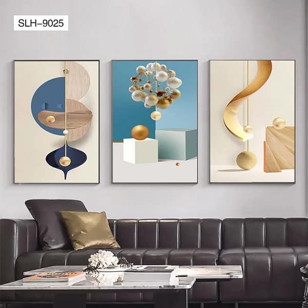 SLH-9025-Creative Eclectic Vintage Objects Trio Wall Art Creative Eclectic Vintage Objects Trio Wall Art