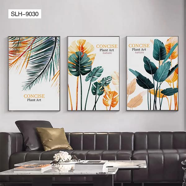 SLH-9030-Emerald Botanical Book Cover Wall Art Set Emerald Botanical Book Cover Wall Art Set