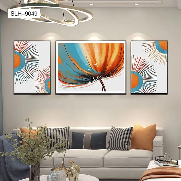 SLH-9049-Orange & Blue Floral Harmony 3-in-1 Printable Set Orange & Blue Floral Harmony 3-in-1 Printable Set