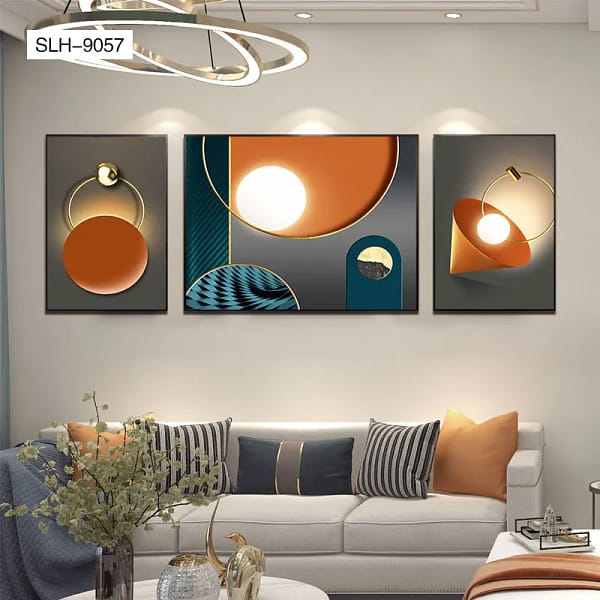 Contemporary Lighting Illustration 3-in-1 Printable Decor