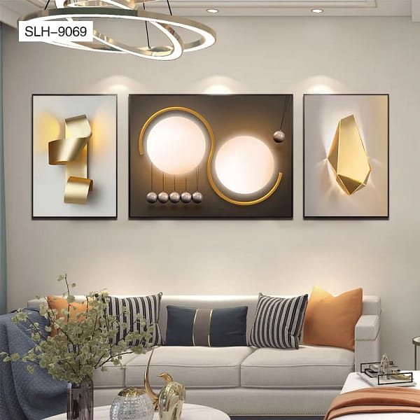 SLH-9069-Modern Ambient Lighting Trio Printable Decor Modern Ambient Lighting Trio Printable Decor