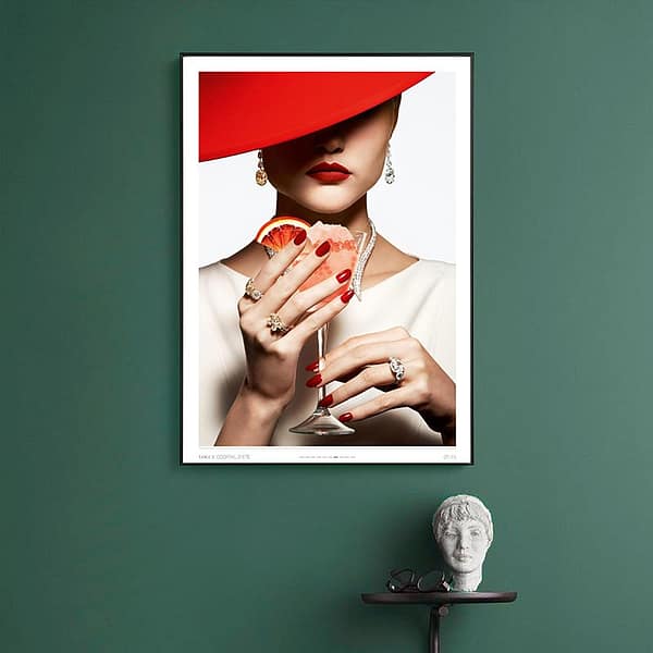 Fashion-inspired Cocktail Bar Wall Art Fashion-inspired Cocktail Bar Wall Art