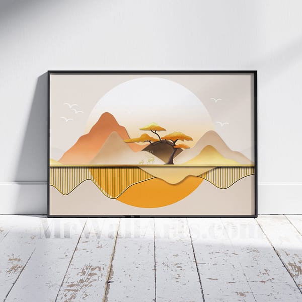 Luxurious Moutainous Scene Modern Home Wall Art Luxurious Moutainous Scene Modern Home Wall Art